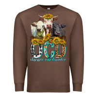 Chestnut Obsessive Cow Disorder with Cows Premium Sweatshirt - texasbilliewilder