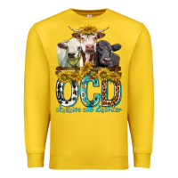 Lemon Obsessive Cow Disorder with Cows Premium Sweatshirt - texasbilliewilder
