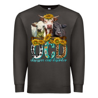 Smoke Obsessive Cow Disorder with Cows Premium Sweatshirt - texasbilliewilder
