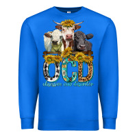 True Royal Obsessive Cow Disorder with Cows Premium Sweatshirt - texasbilliewilder