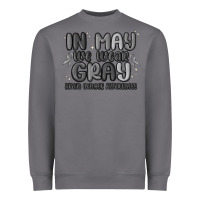 Storm in may we wear gray brain cancer awareness Heavyweight Sweatshirt - MaliasSmallBusiness