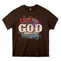 Chocolate Brown This is god country 4th of july Heavy Core Tee - CowGirlArtShop