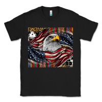 Black American eagle Classic Tee - CowhideDigitalArt