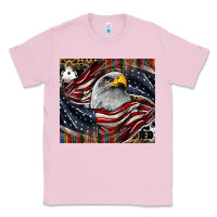 Bubblegum Pink American eagle Classic Tee - CowhideDigitalArt