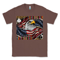Chestnut American eagle Classic Tee - CowhideDigitalArt
