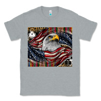 Heather Grey American eagle Classic Tee - CowhideDigitalArt
