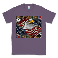 Lavender American eagle Classic Tee - CowhideDigitalArt