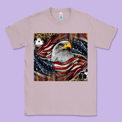 American Eagle Classic Tee Designed By Cowhidedigitalart