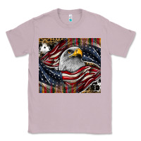 Lilac American eagle Classic Tee - CowhideDigitalArt