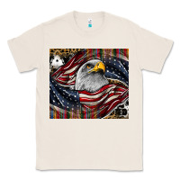 Natural American eagle Classic Tee - CowhideDigitalArt