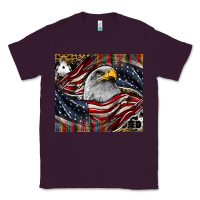 Plum American eagle Classic Tee - CowhideDigitalArt