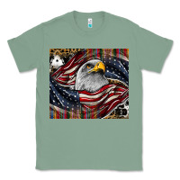 Sage American eagle Classic Tee - CowhideDigitalArt