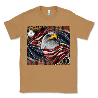 Toasted Coconut American eagle Classic Tee - CowhideDigitalArt