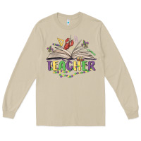 Mushroom teacher mardi gras Long Sleeve Tee - MaliasSmallBusiness