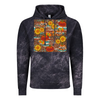Cloud Black pumpkin plaid sunflower seamless min Vintage Hoodie - AdoDesignShop
