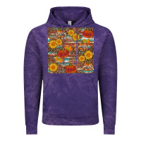 Cloud Purple pumpkin plaid sunflower seamless min Vintage Hoodie - AdoDesignShop