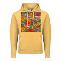 Vintage Mustard pumpkin plaid sunflower seamless min Vintage Hoodie - AdoDesignShop