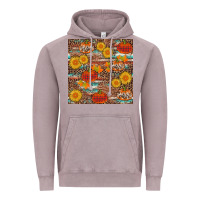 Vintage Zinc pumpkin plaid sunflower seamless min Vintage Hoodie - AdoDesignShop