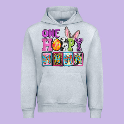Easter Day One Hoppy Mama Urban Hoodie Designed By Oliviacreatesart