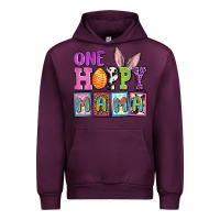Mauve Wine Easter Day One hoppy mama Urban Hoodie - OliviaCreatesArt