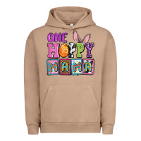 Pigment Burro Easter Day One hoppy mama Urban Hoodie - OliviaCreatesArt