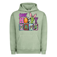 Pigment Oil Green Easter Day One hoppy mama Urban Hoodie - OliviaCreatesArt