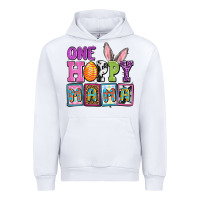 White Easter Day One hoppy mama Urban Hoodie - OliviaCreatesArt