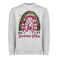 Heather Grey summer vibes Heavyweight Sweatshirt - MaliasSmallBusiness