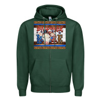 Sports Green 4th of July Western Star Spangled Baby Cow Zipper Hoodie - LillyAllenDesigns