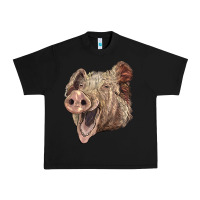 Black american yorkshire pig face Urban Heavy Tee - LillyAllenDesigns