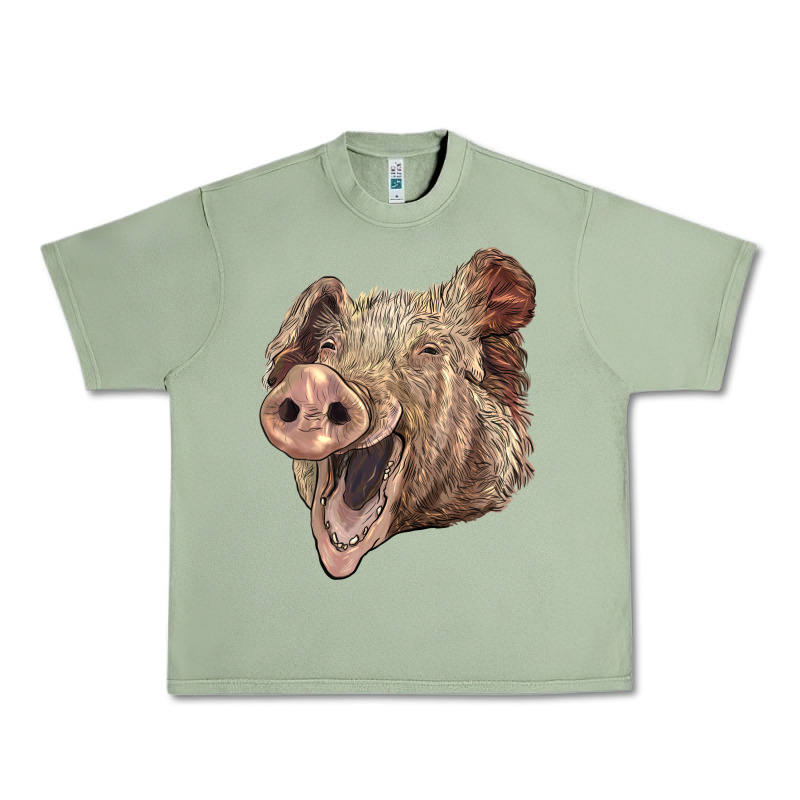American Yorkshire Pig Face Urban Heavy Tee by LillyAllenDesigns | Teevron