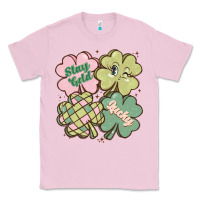 Bubblegum Pink st patricks day clover Classic Tee - MaliasSmallBusiness