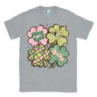 Heather Grey st patricks day clover Classic Tee - MaliasSmallBusiness