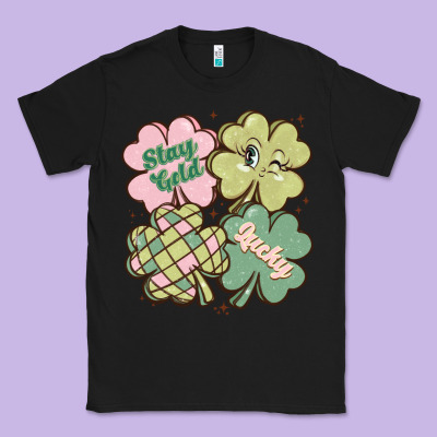 St Patricks Day Clover Classic Tee Designed By Maliassmallbusiness