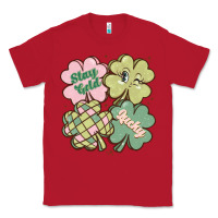 Red st patricks day clover Classic Tee - MaliasSmallBusiness