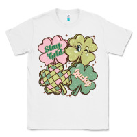 White st patricks day clover Classic Tee - MaliasSmallBusiness