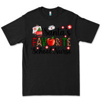 Black santa's favorite  school nurse Premium Tee - AdoDesignShop