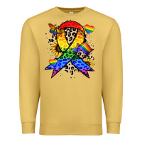 Antique Gold Pride ribbon Premium Sweatshirt - NancyCooperArtShop