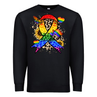Black Pride ribbon Premium Sweatshirt - NancyCooperArtShop