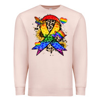 Pale Pink Pride ribbon Premium Sweatshirt - NancyCooperArtShop