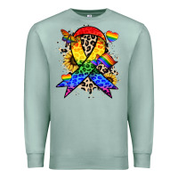 Seafoam Pride ribbon Premium Sweatshirt - NancyCooperArtShop