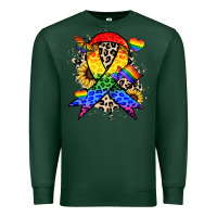 Sports Green Pride ribbon Premium Sweatshirt - NancyCooperArtShop