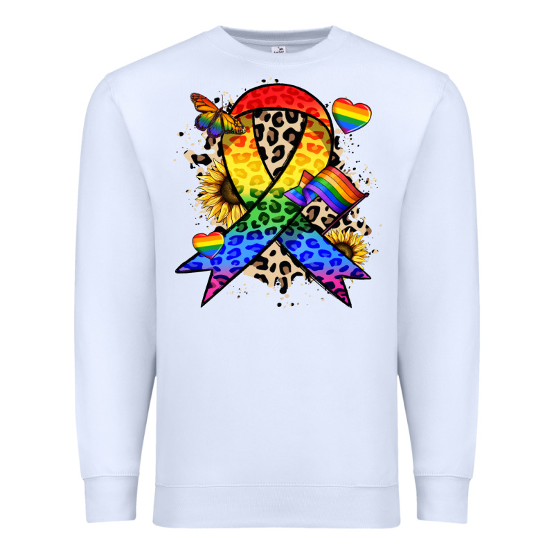 Pride Ribbon Premium Sweatshirt by NancyCooperArtShop | Teevron