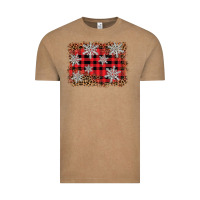 Vintage Coffee snowflake background Vintage Tee - BarkalooDesign