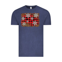 Vintage Denim snowflake background Vintage Tee - BarkalooDesign
