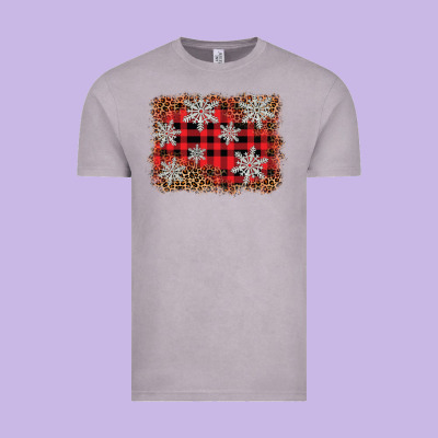 Snowflake Background Vintage Tee Designed By Barkaloodesign