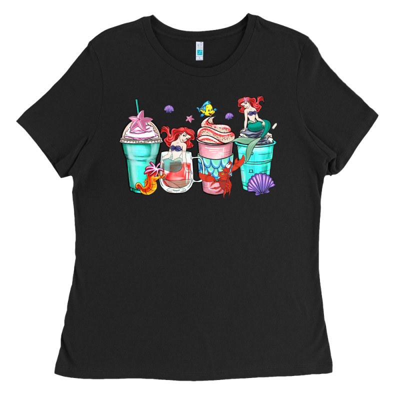 Ariel Coffee Cups Ladies Tee by Zillion Design Studio | Teevron