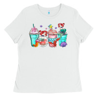 White ariel coffee cups Ladies Tee - Zillion Design Studio