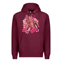 Burgundy Cancer high heels Cancer Awareness Premium Hoodie - HowdyJamesFarm