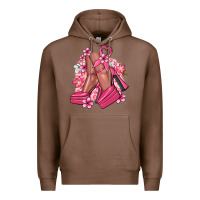 Chestnut Cancer high heels Cancer Awareness Premium Hoodie - HowdyJamesFarm